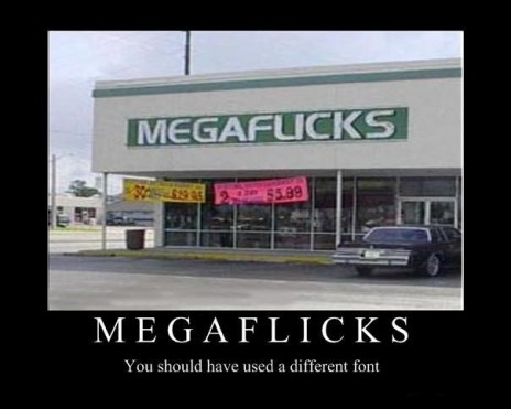 Megaflicks Sign